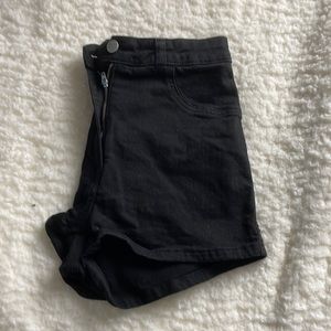 Brandy Melville Jean Shorts in Black - Size Medium